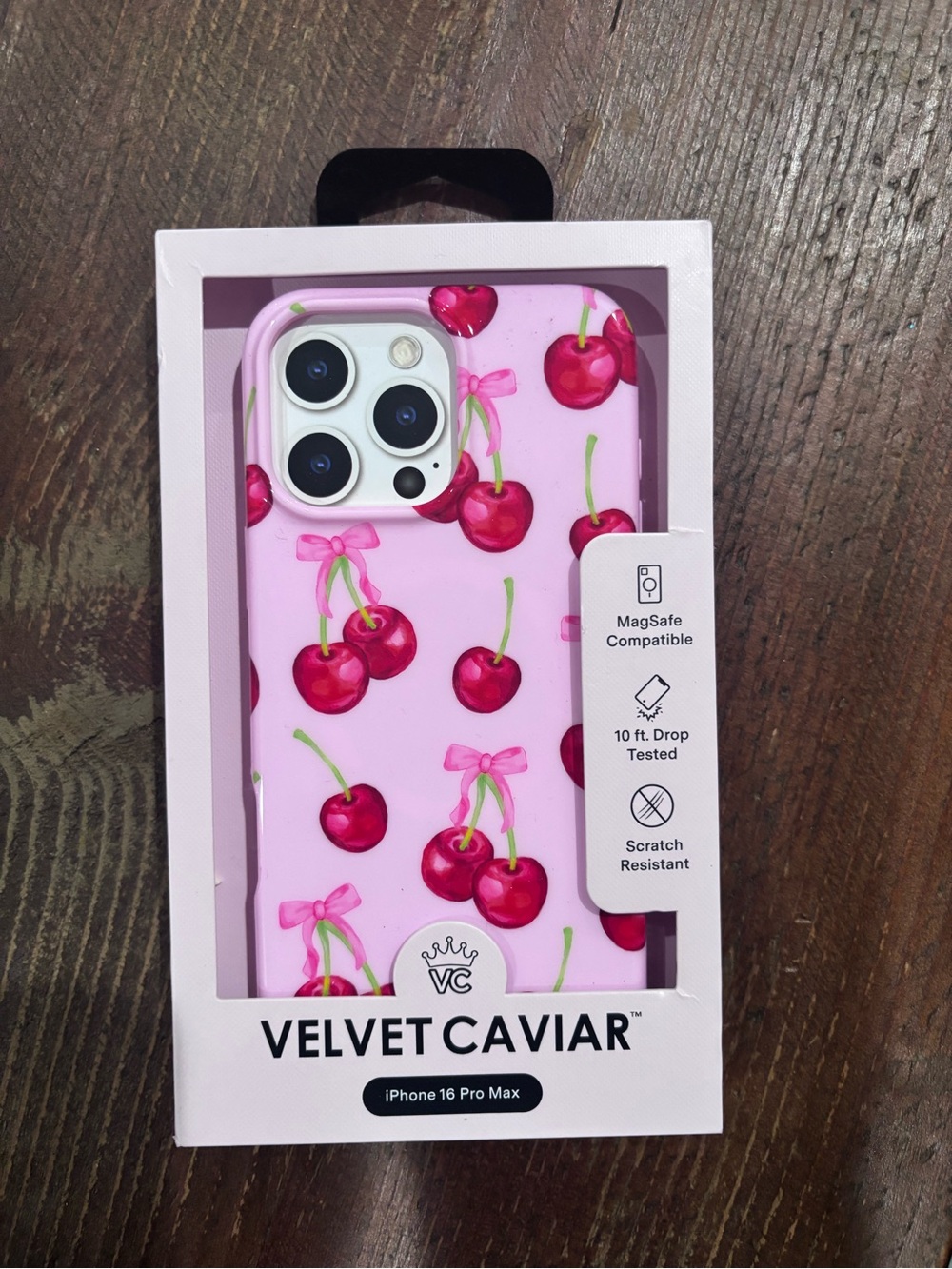 iPhone 16 Pro Max Velvet Caviar Pink Cherry Case - brand new in box